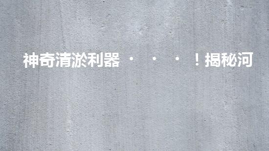 神奇清淤利器！揭秘河道清淤新寵超級(jí)吸泥船！